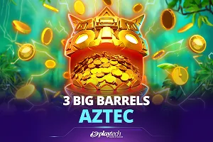 Playtech : 3 Big Barrels Aztec - IDAGENT138